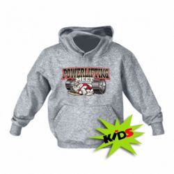 Детское худи Powerlifting Meet - PrintSalon