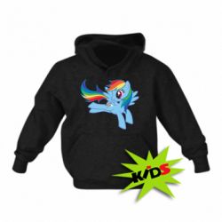 Детское худи Rainbow Dash run - PrintSalon