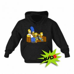 Детское худи Семейство Симпсонов - PrintSalon