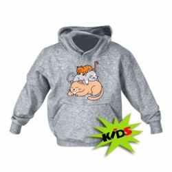 Детское худи Sleeping cats - PrintSalon