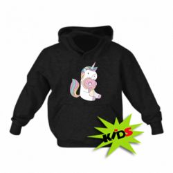 Детское худи Unicorn and cake
