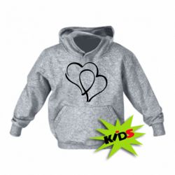 Детское худи Влюбленные сердца - PrintSalon