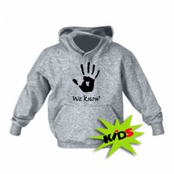 Дитяче худі We know - PrintSalon