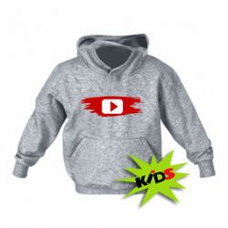 Детское худи YouTube paint