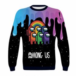 Детский 3D свитшот Among Us art paints - PrintSalon
