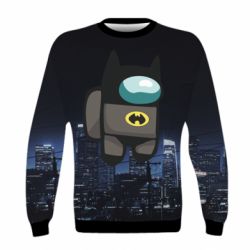 Детский 3D свитшот Among Us - Batman in the city - PrintSalon