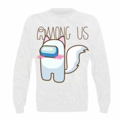 Дитячий 3D світшот Among us cute cat - PrintSalon