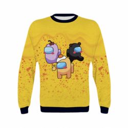 Дитячий 3D світшот Among us drips - PrintSalon