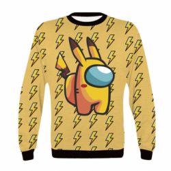 Детский 3D свитшот Among Us - Pikachu skin - PrintSalon