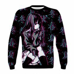 Дитячий 3D світшот Anime Girl Glitch - PrintSalon