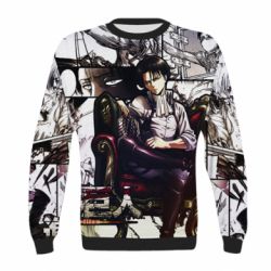 Дитячий 3D світшот Attack on Titan Кapral Levi - PrintSalon