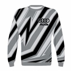 Детский 3D свитшот Audi and gray background - PrintSalon