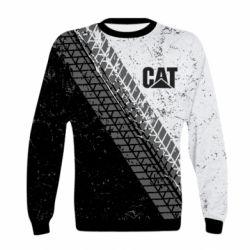 Детский 3D свитшот CAT and tires