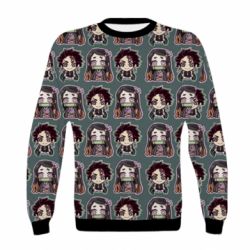 Детский 3D свитшот Cute Tanjiro with Nezuko