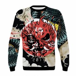 Дитячий 3D світшот Cyberpunk 2077 Dragon - PrintSalon