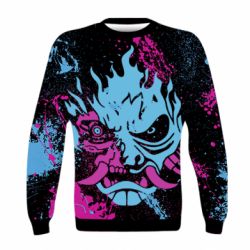 Дитячий 3D світшот Cyberpunk Spray Neon - PrintSalon