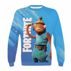 Дитячий 3D світшот Fishstick And Fortnite Logo