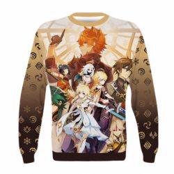 Детский 3D свитшот Genshin Impact Characters