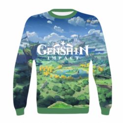 Дитячий 3D світшот Genshin Impact World - PrintSalon