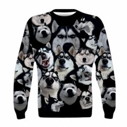 Дитячий 3D світшот Husky Emotions - PrintSalon