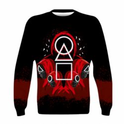 Детский 3D свитшот Игра В Кальмара 3D