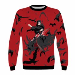 Дитячий 3D світшот Itachi Uchiha with crows - PrintSalon