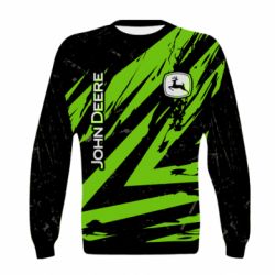 Дитячий 3D світшот John Deere and green background - PrintSalon