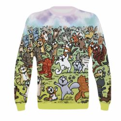 Детский 3D свитшот Коти танцюють