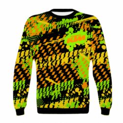 Детский 3D свитшот KTM and colored background