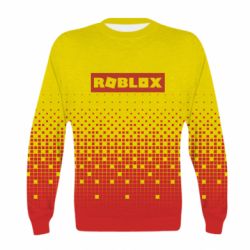 Дитячий 3D світшот Logo and squares