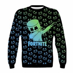 Детский 3D свитшот Marshmello Fortnite Dab Neon - PrintSalon