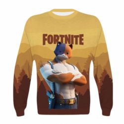 Детский 3D свитшот Meowscles and logo - PrintSalon