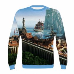 Дитячий 3D світшот Minecraft beautiful town