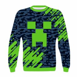 Дитячий 3D світшот Minecraft Creeper