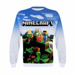 Дитячий 3D світшот Minecraft Starter - PrintSalon