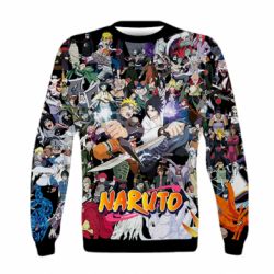 Детский 3D свитшот Наруто Герои