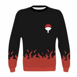 Детский 3D свитшот Naruto Sasuke Uchiha Sharingan - PrintSalon