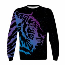 Дитячий 3D світшот Neon Tiger - PrintSalon