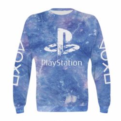 Дитячий 3D світшот Playstation on tai dai background - PrintSalon