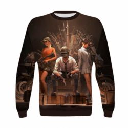 Детский 3D свитшот Pubg on the throne - PrintSalon