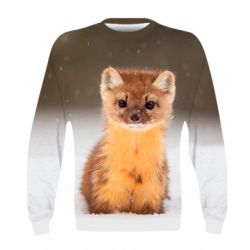 Детский 3D свитшот Пушистая куница