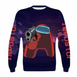 Дитячий 3D світшот Red With A Gun - PrintSalon