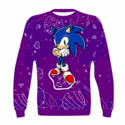 Дитячий 3D світшот Sonic and space - PrintSalon