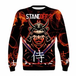 Детский 3D свитшот Standoff Samurai And Fire - PrintSalon