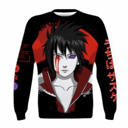 Дитячий 3D світшот Uchiha Sasuke Art - PrintSalon