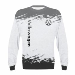 Детский 3D свитшот Volkswagen logo and grunge