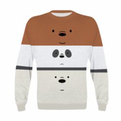 Дитячий 3D світшот We bare bears ice cream - PrintSalon