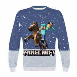 Дитячий 3D світшот Зимовий Майнкрафт - PrintSalon