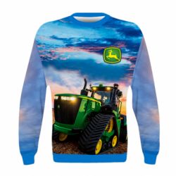 Дитячий 3D світшот John Deere Sunrise - PrintSalon