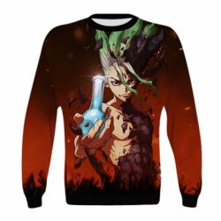 Детский 3D свитшот Senku Doctor Stone